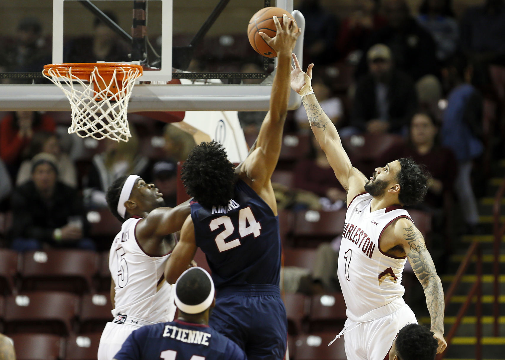 Jarrell Brantley and Grant Riller CofC basketball